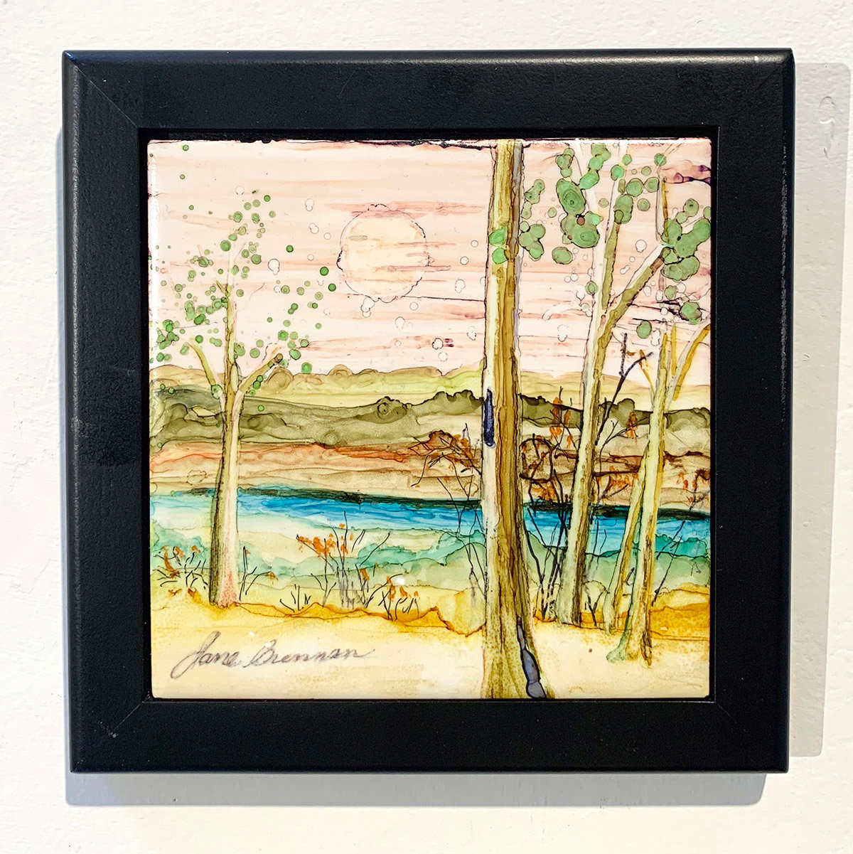 "Full  Moon" by Jane Brennan will be exhibited at "Art in Sixes" at the Delaware Valley Arts Alliance.